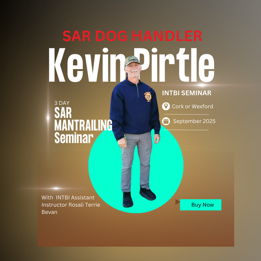3-Day INTBI Mantrailing Seminar September 2025 with Kevin Pirtle (SAR) (Dog handler) (Balance Due)